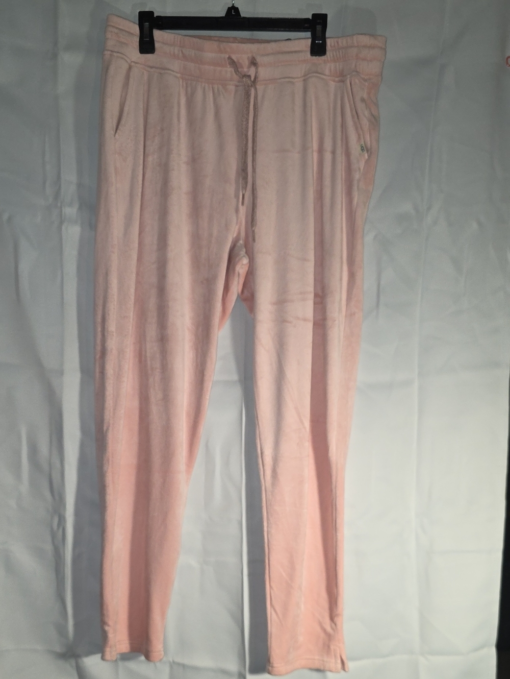 Ugg Light Pink Velour Drawstring Lounge Pants